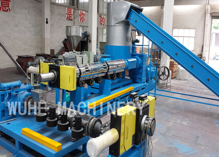 Double stage PE PP film pelletizing line